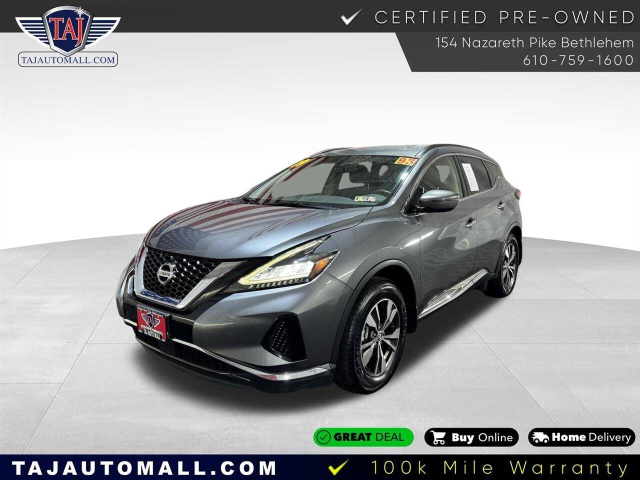2019 Nissan Murano SV — SUV — 93,324 mi — Bethlehem, PA