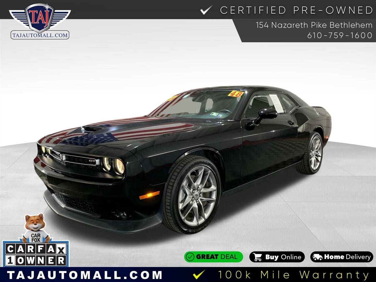 2022 Dodge Challenger GT — Coupe — 48,458 mi — Bethlehem, PA