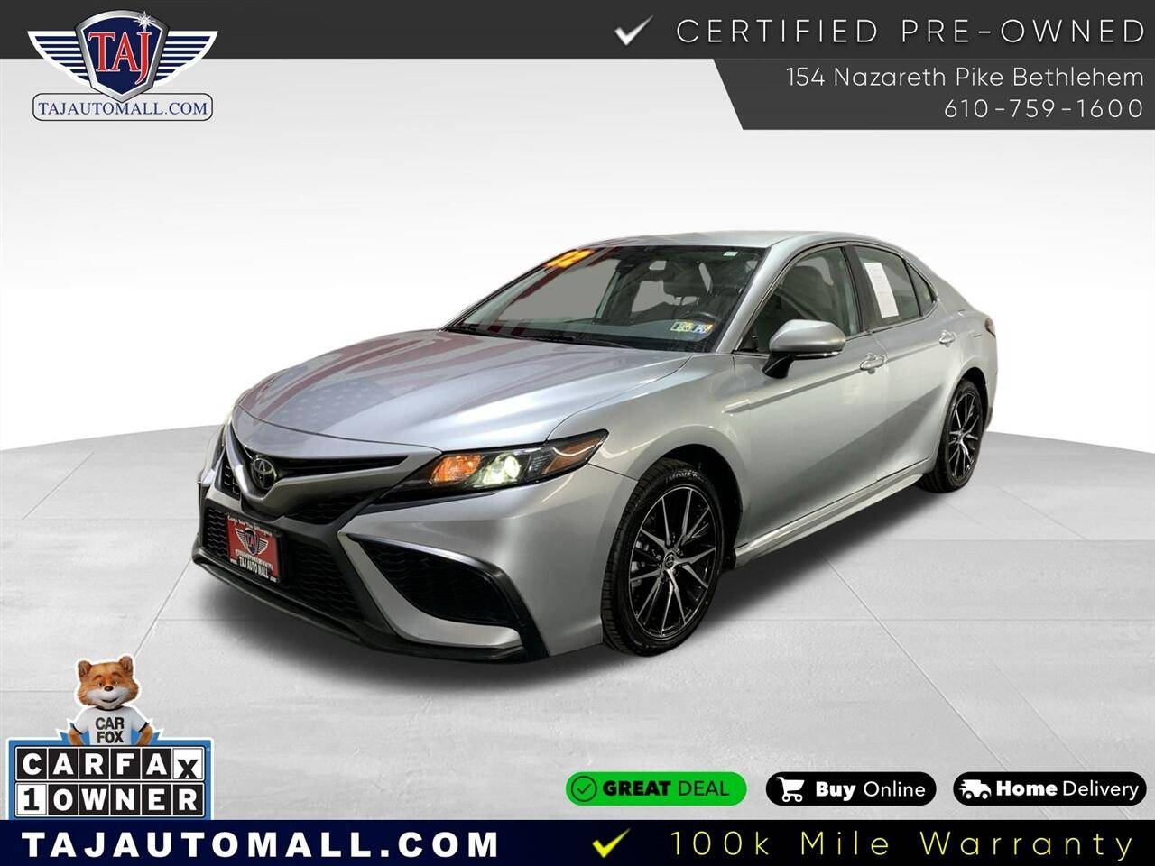 2022 Toyota Camry SE — Sedan — 112,843 mi — Bethlehem, PA
