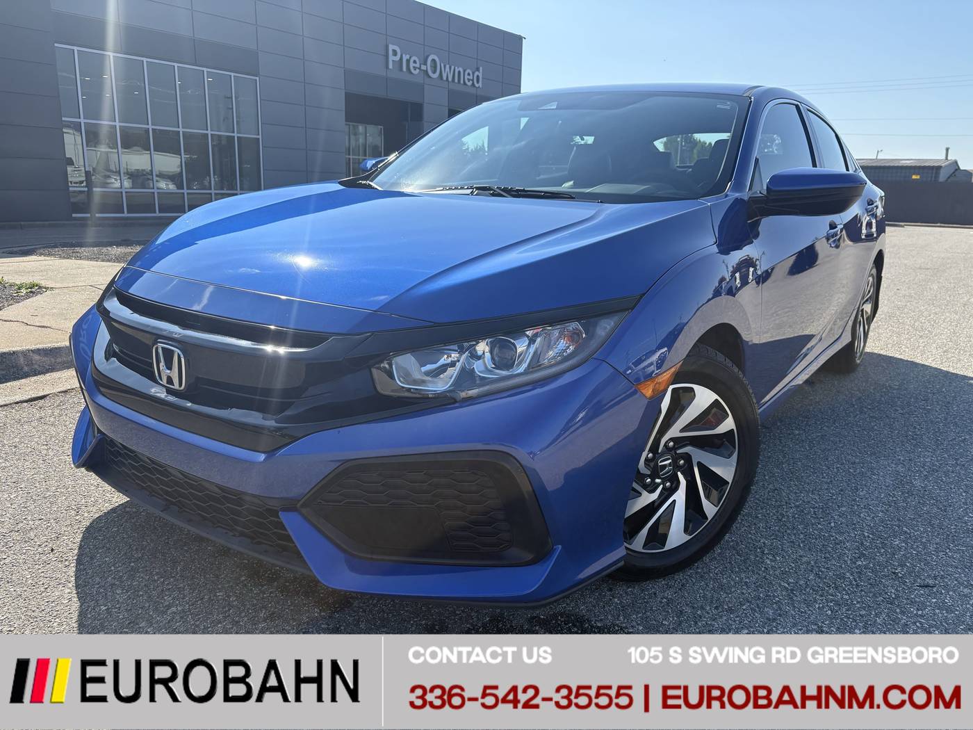 2019 Honda Civic LX — Hatchback — 56,981 mi — Greensboro, NC