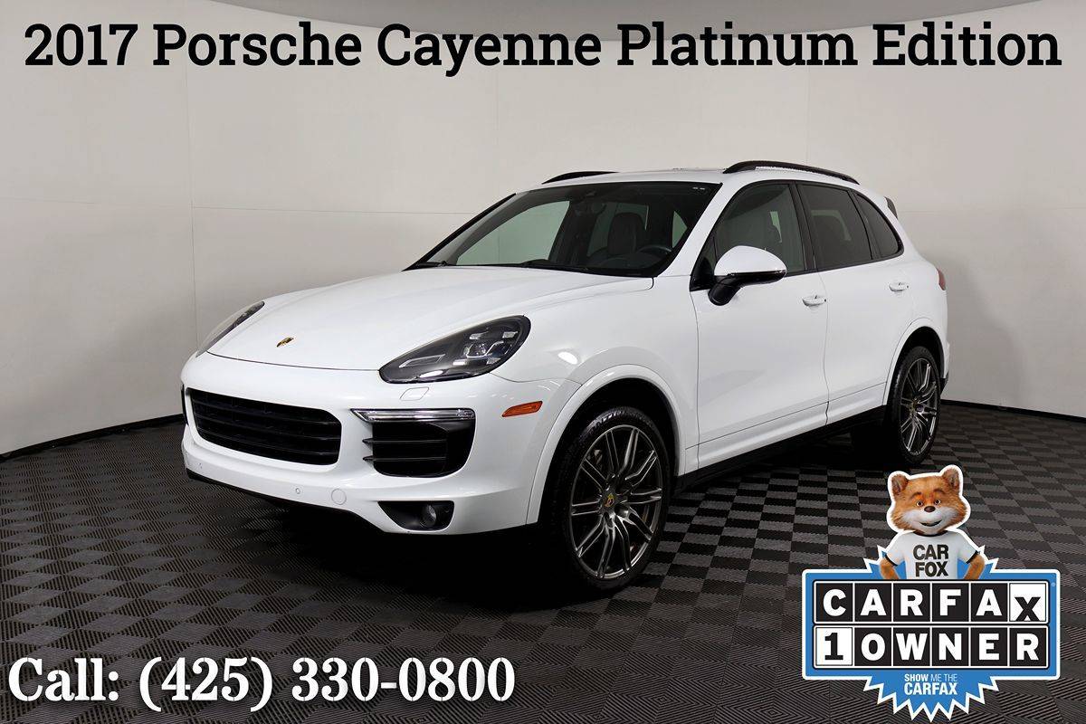 2017 Porsche Cayenne Platinum Edition