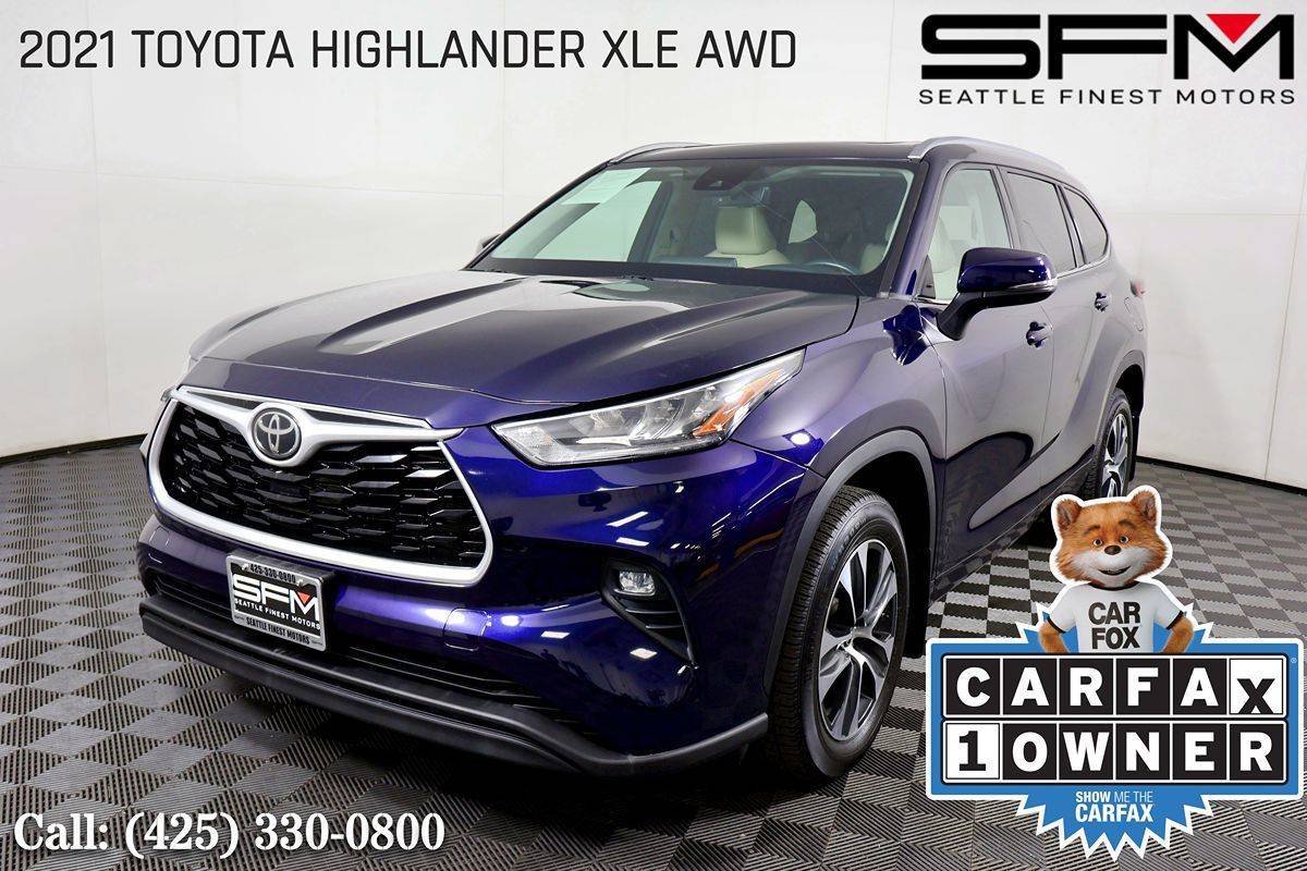2021 Toyota Highlander XLE — SUV — 42,944 mi — Lynnwood, WA