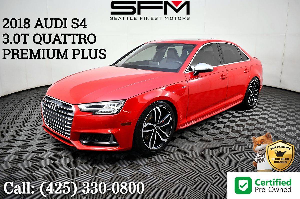 2018 Audi S4 Premium Plus — Sedan — 53,818 mi — Lynnwood, WA