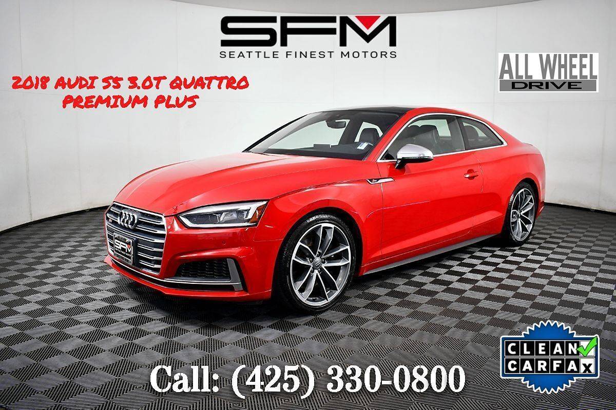 2018 Audi S5 Premium Plus — Coupe — 42,291 mi — Lynnwood, WA