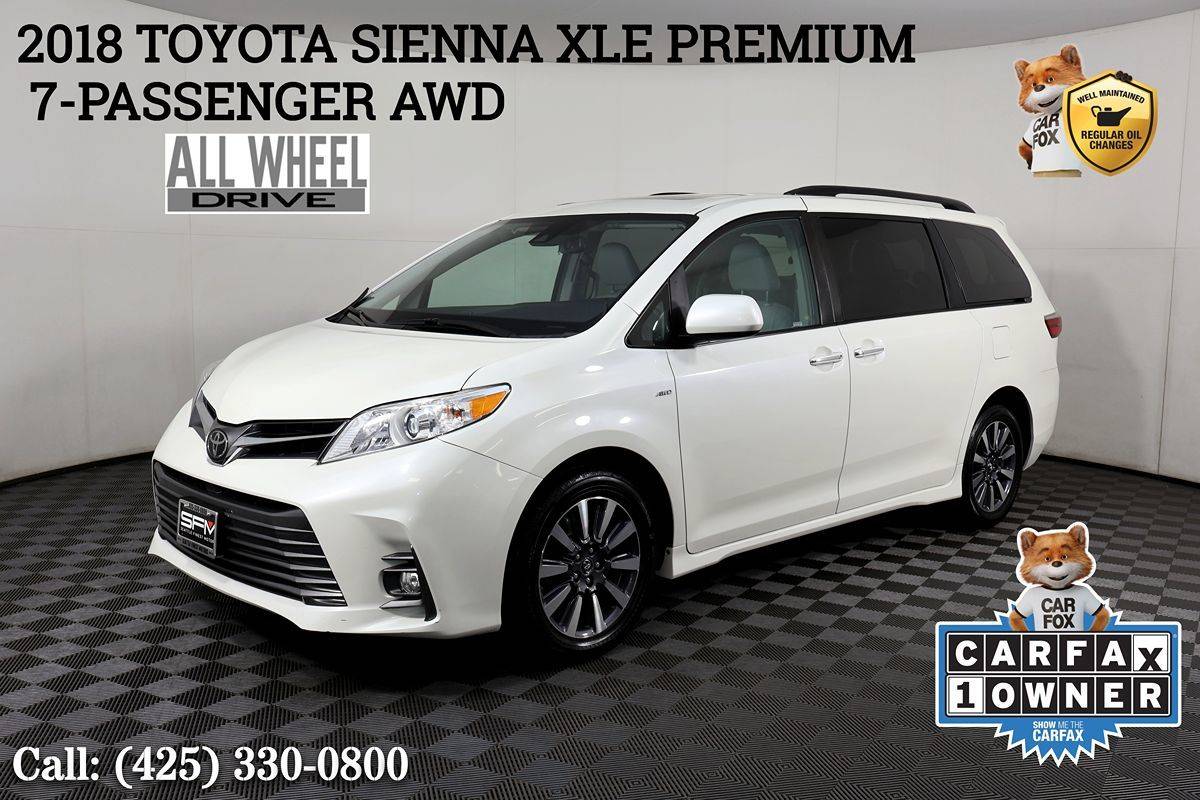 2018 Toyota Sienna XLE Premium — Minivan — 52,540 mi — Lynnwood, WA