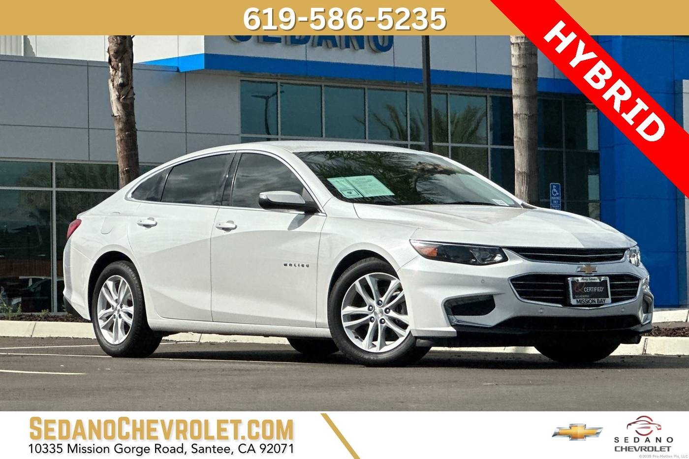 2018 Chevrolet Malibu Hybrid — Sedan — 100,130 mi — Santee, CA