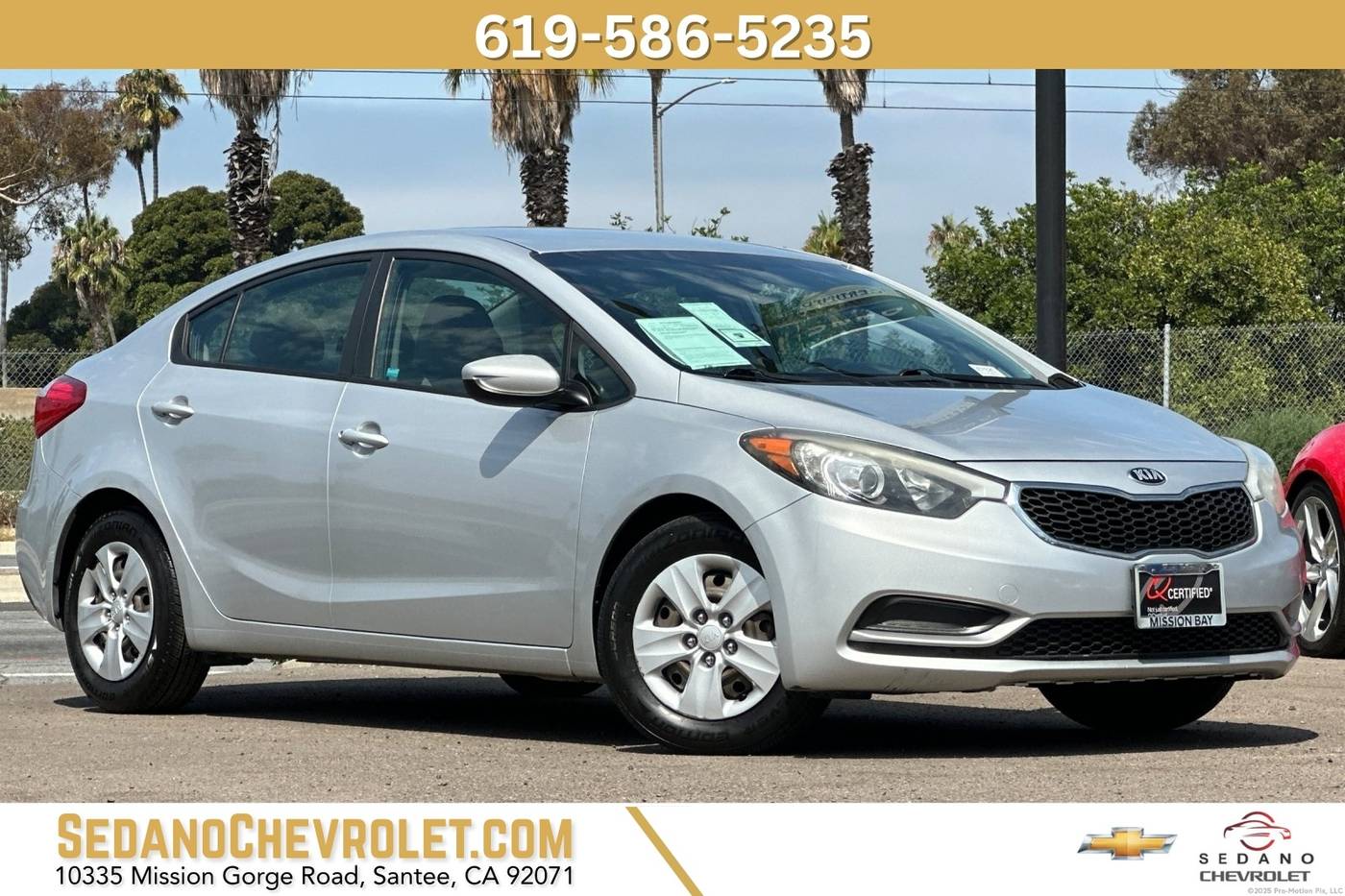 2015 Kia Forte LX — Sedan — 74,470 mi — Santee, CA