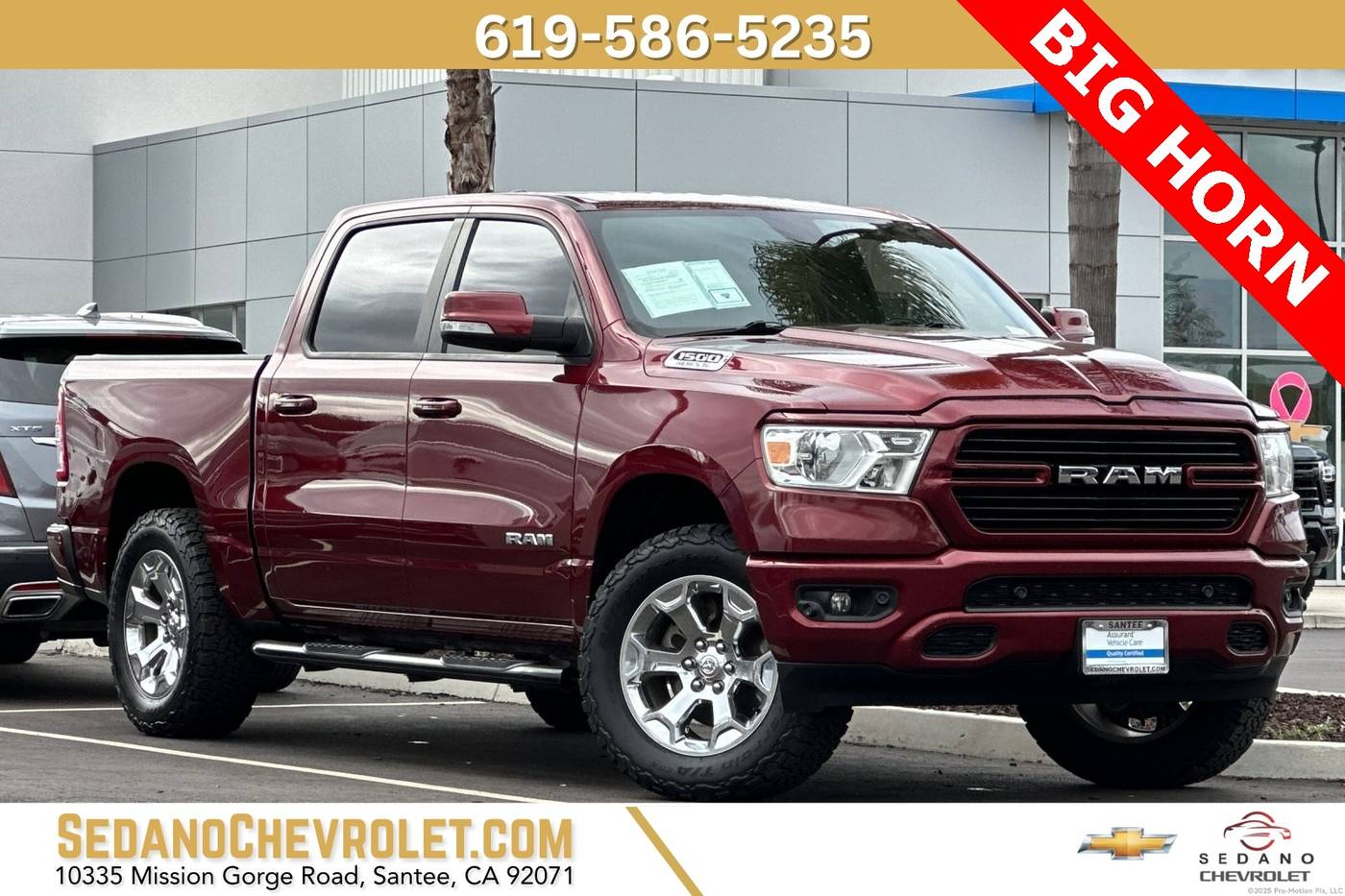 2020 Ram 1500 Big Horn — Pickup Truck — 86,956 mi — Santee, CA