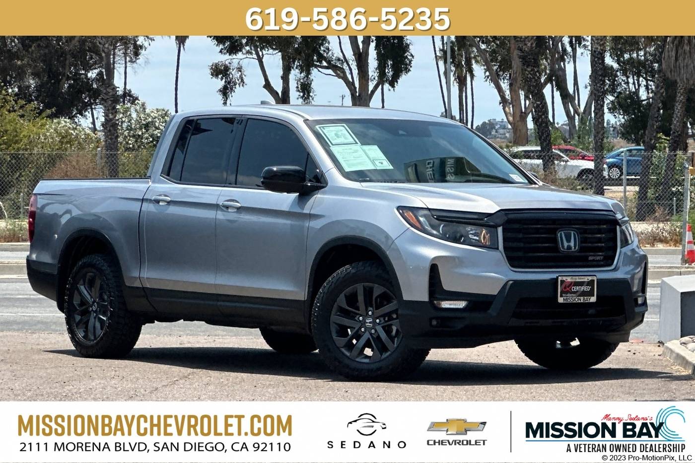2021 Honda Ridgeline Sport — Pickup Truck — 63,482 mi — San Diego, CA