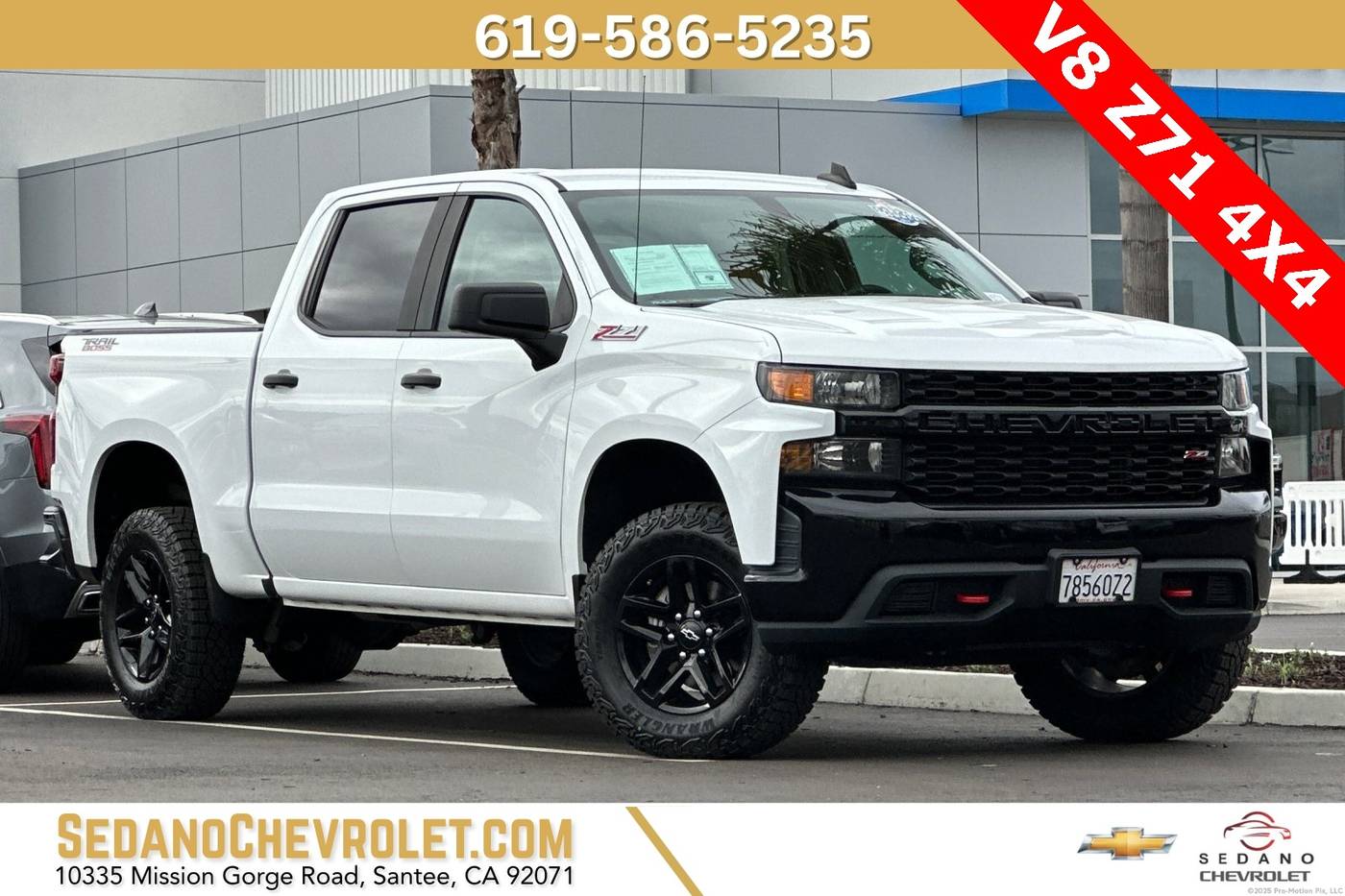 2020 Chevrolet Silverado 1500 Custom Trail Boss — Pickup Truck — 41,531 mi — Santee, CA