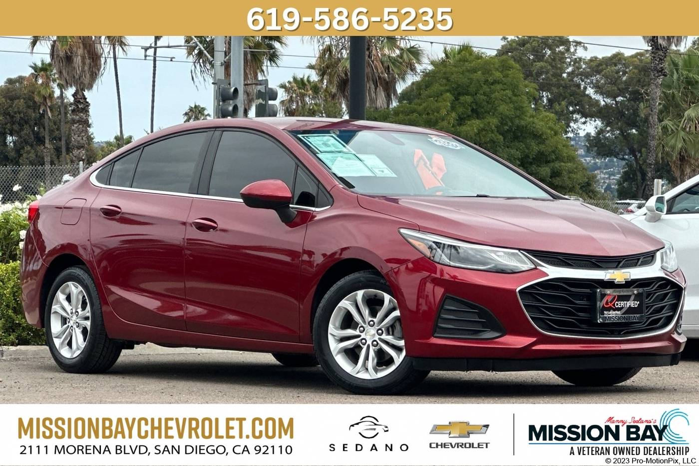 2019 Chevrolet Cruze LT — Sedan — 71,207 mi — San Diego, CA