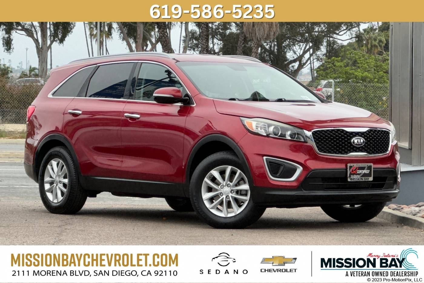 2017 Kia Sorento LX V6 — SUV — 74,998 mi — San Diego, CA
