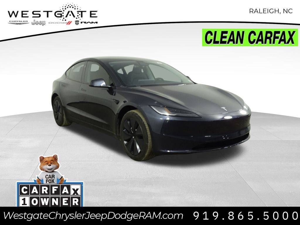 2025 Tesla Model 3 Long Range — Sedan — 11,739 mi — Raleigh, NC