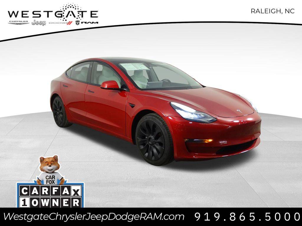 2021 Tesla Model 3 Long Range — Sedan — 87,441 mi — Raleigh, NC