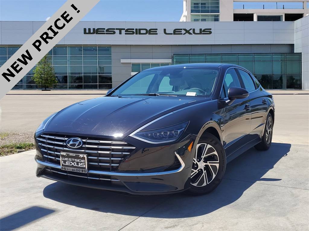 2023 Hyundai Sonata Hybrid Blue — Sedan — 23,633 mi — Houston, TX