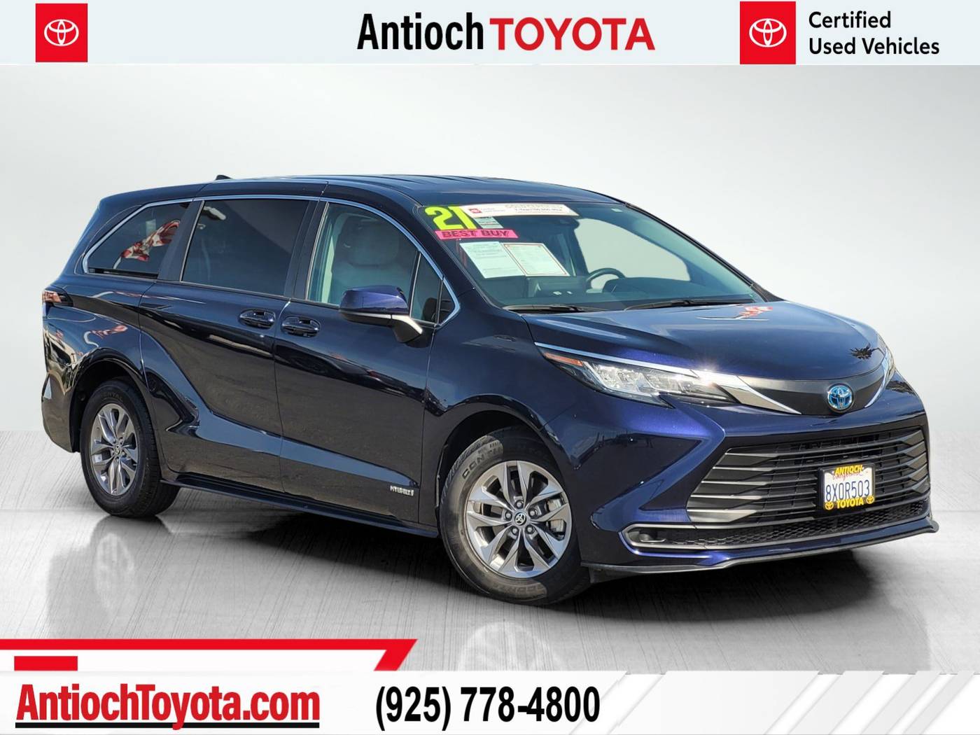 2021 Toyota Sienna LE — Minivan — 36,963 mi — Antioch, CA