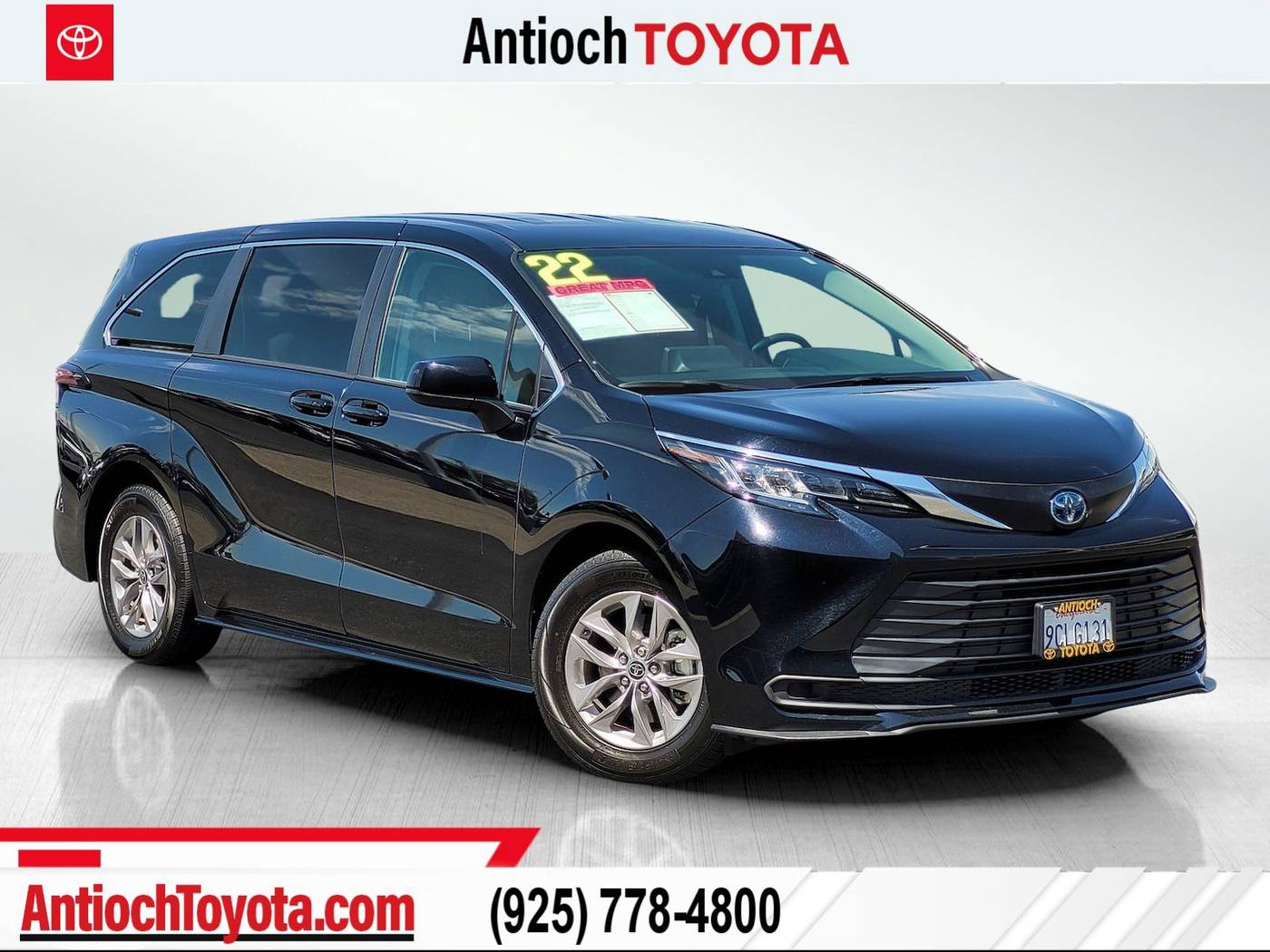 2022 Toyota Sienna LE — Minivan — 37,106 mi — Antioch, CA