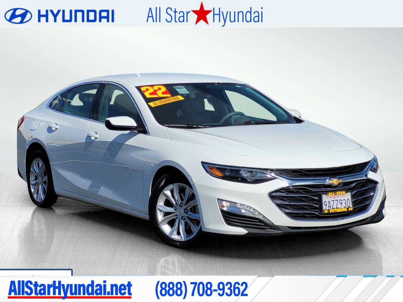 2022 Chevrolet Malibu LT — Sedan — 75,578 mi — Pittsburg, CA