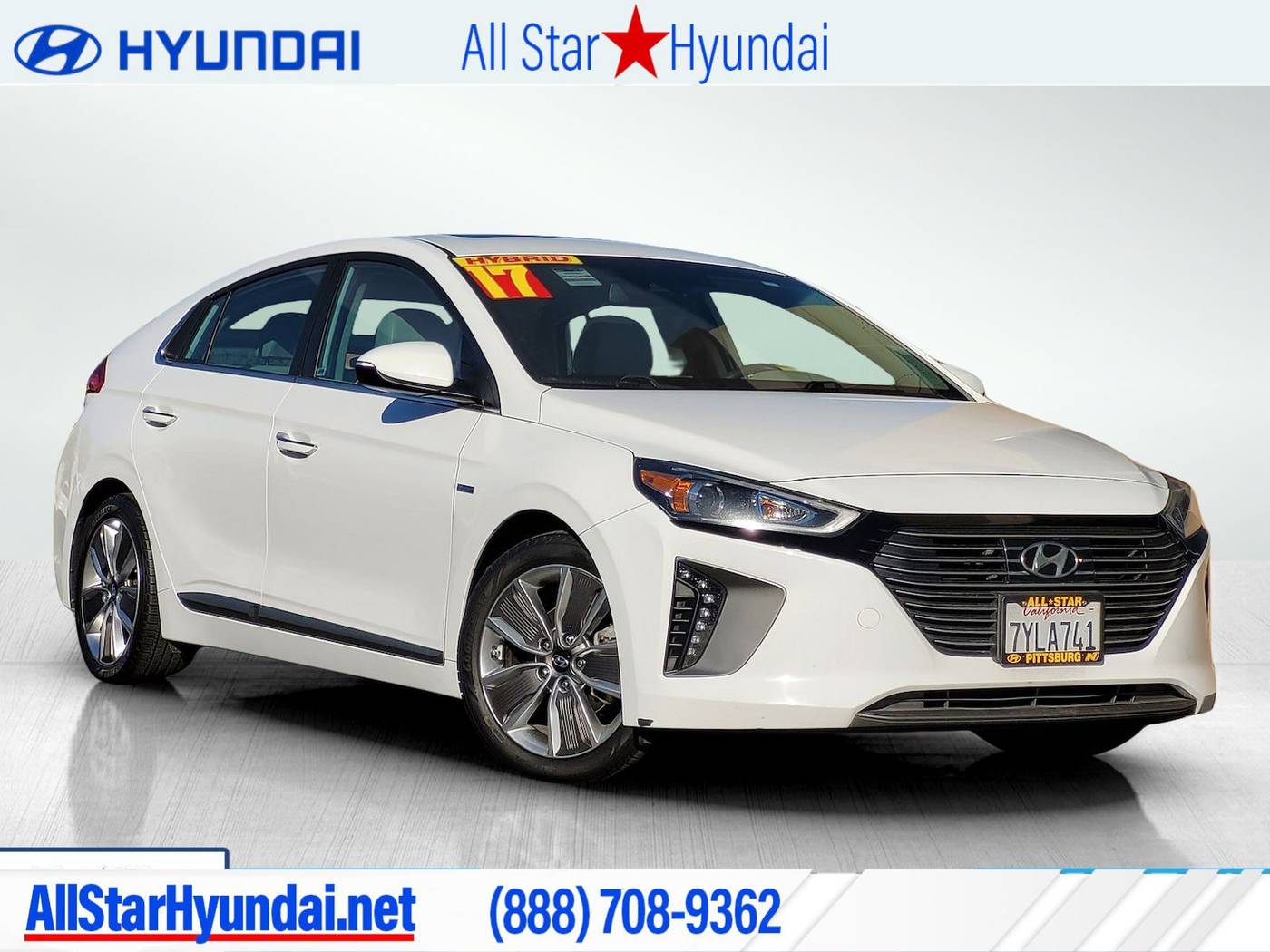 2017 Hyundai Ioniq Hybrid Limited — Hatchback — 75,271 mi — Pittsburg, CA