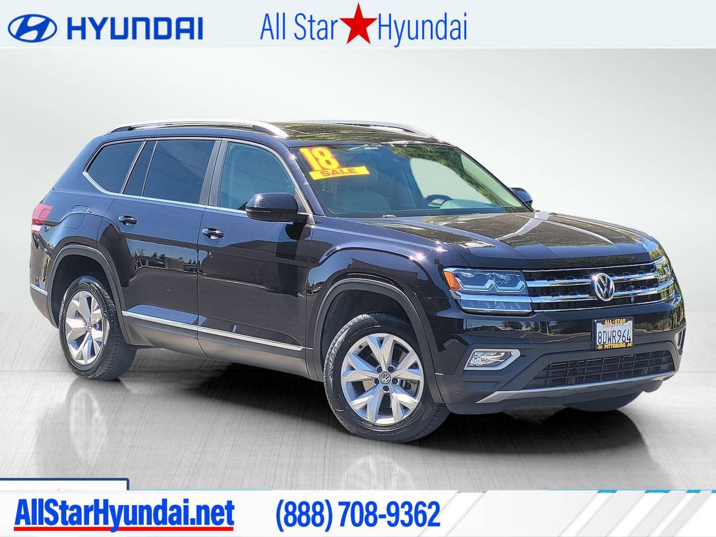 2018 Volkswagen Atlas SEL — SUV — 66,520 mi — Pittsburg, CA