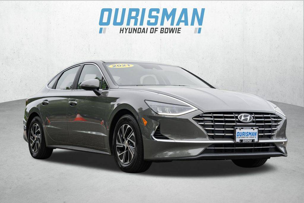 2021 Hyundai Sonata Hybrid Blue — Sedan — 44,800 mi — Bowie, MD