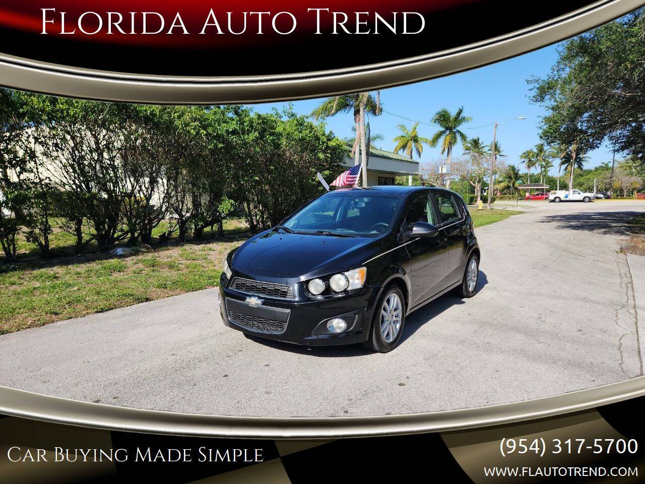 2015 Chevrolet Sonic LT — Hatchback — 46,526 mi — Plantation, FL
