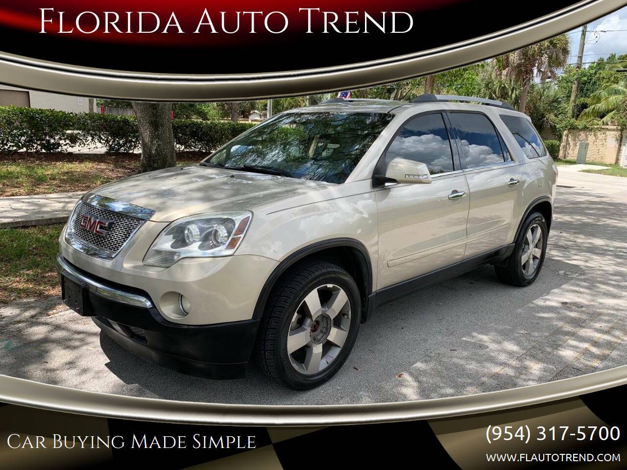 2012 GMC Acadia SLT — SUV — 163,510 mi — Plantation, FL