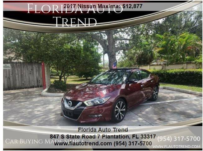 2017 Nissan Maxima Platinum — Sedan — 71,821 mi — Plantation, FL