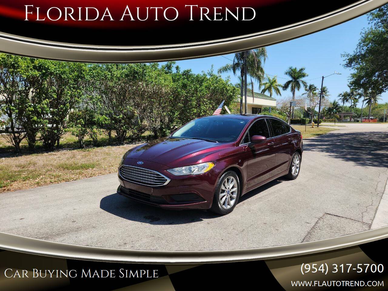 2017 Ford Fusion SE — Sedan — 142,049 mi — Plantation, FL