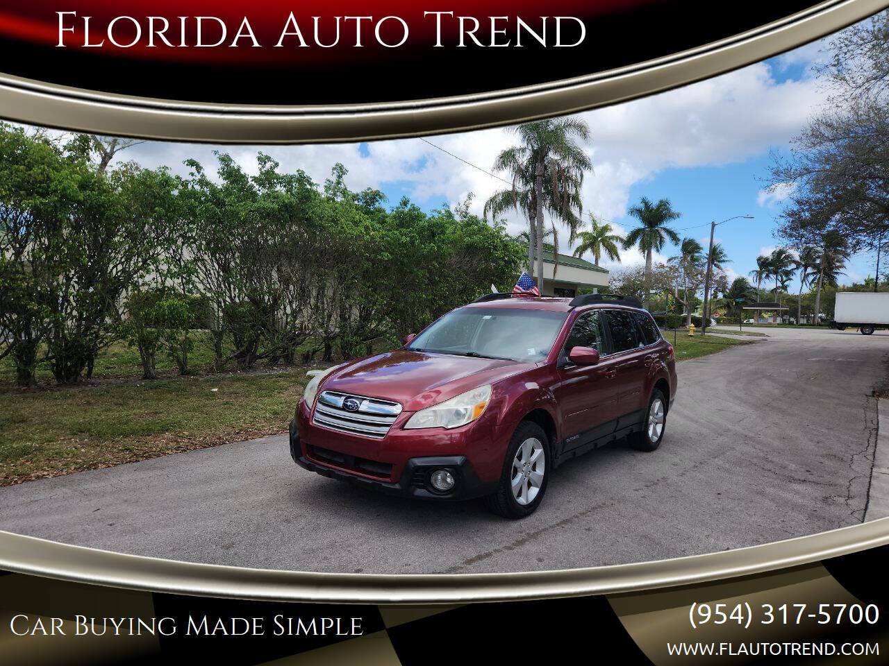 2013 Subaru Outback 2.5i Premium — SUV — 113,516 mi — Plantation, FL