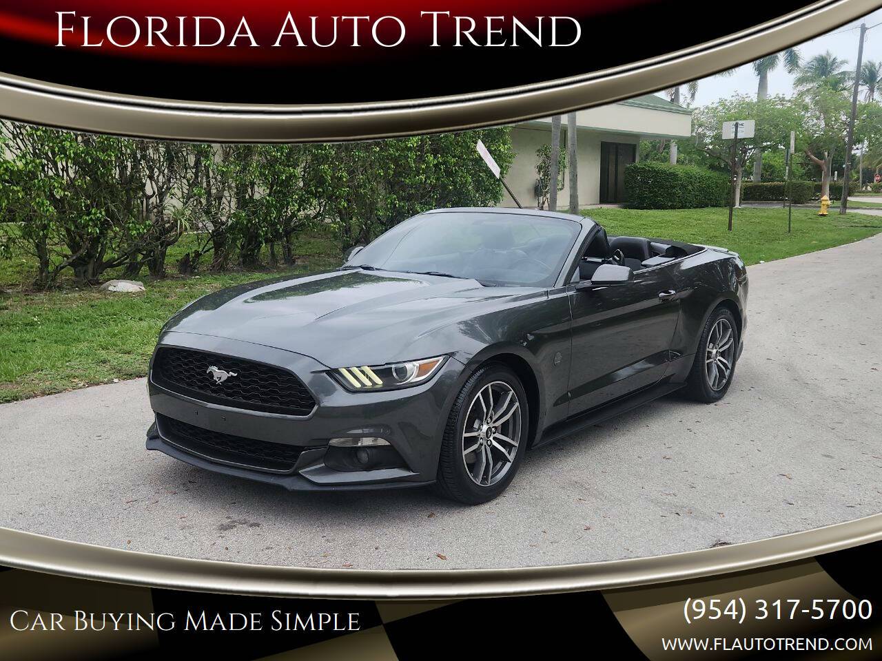 2016 Ford Mustang EcoBoost Premium — Convertible — 130,923 mi — Plantation, FL