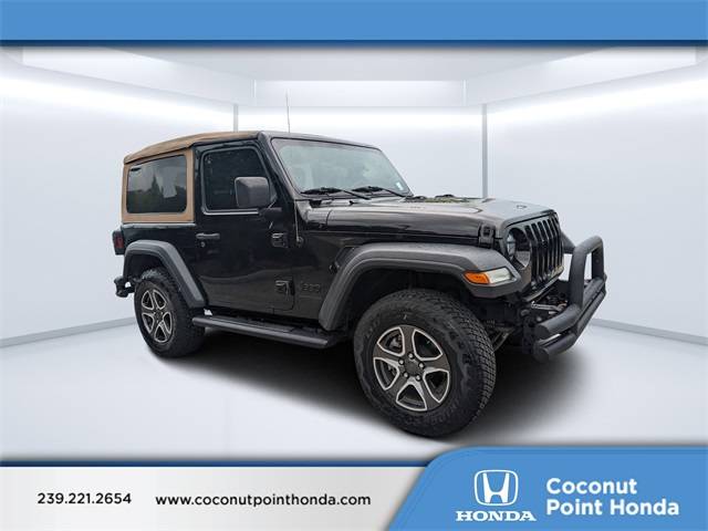 2020 Jeep Wrangler Black and Tan — SUV — 75,637 mi — Estero, FL