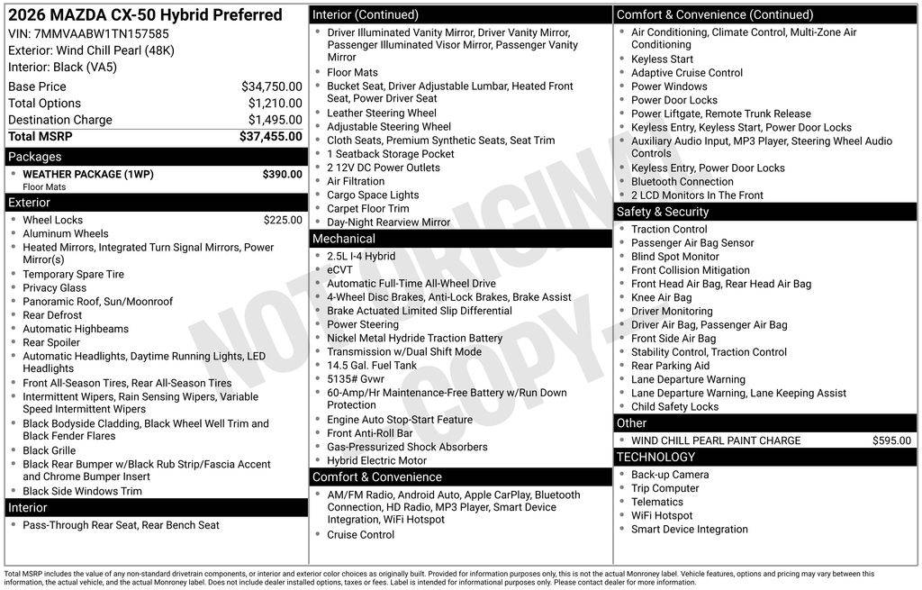 2026 Mazda CX-50 Hybrid Preferred