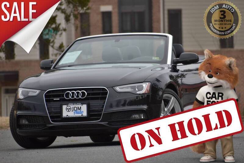 2016 Audi A5 Premium Plus — Convertible — 118,585 mi — Fredericksburg, VA