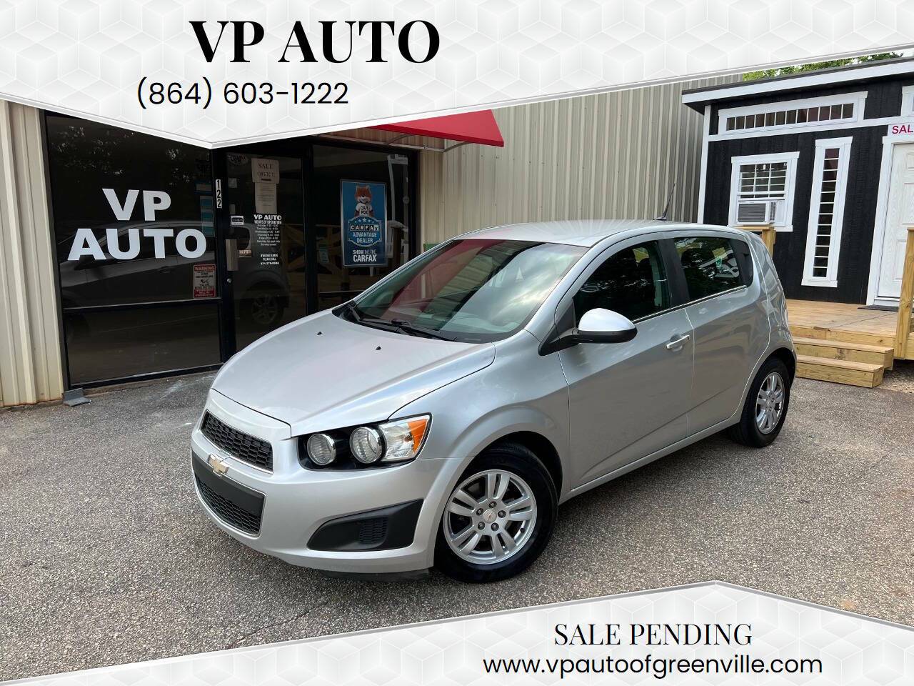 2012 Chevrolet Sonic LT — Hatchback — 132,284 mi — Greenville, SC
