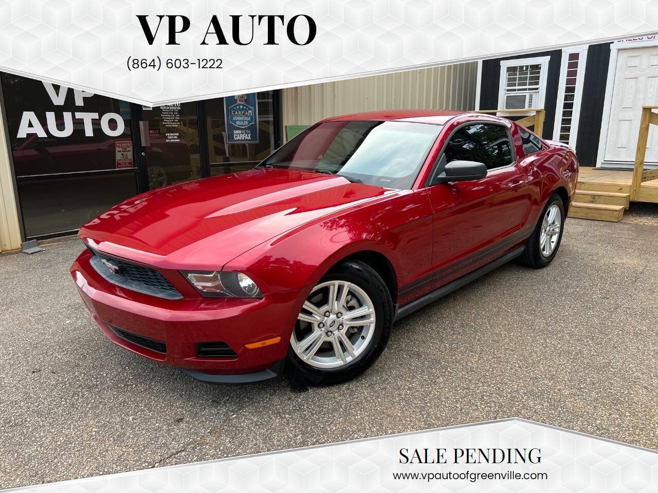 2012 Ford Mustang V6 — Coupe — 160,723 mi — Greenville, SC