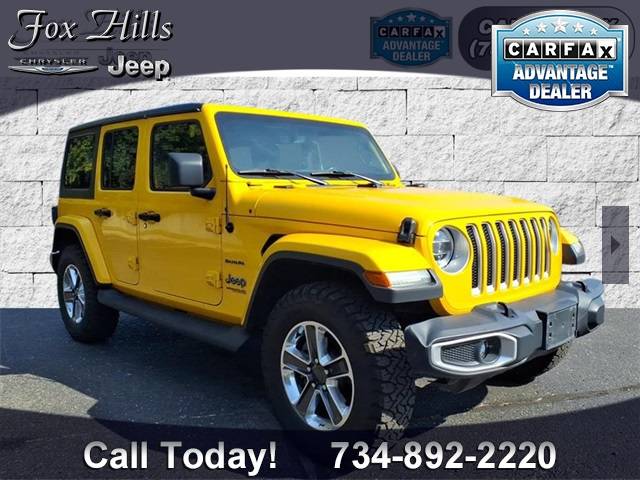 2021 Jeep Wrangler Sahara — SUV — 76,417 mi — Plymouth, MI