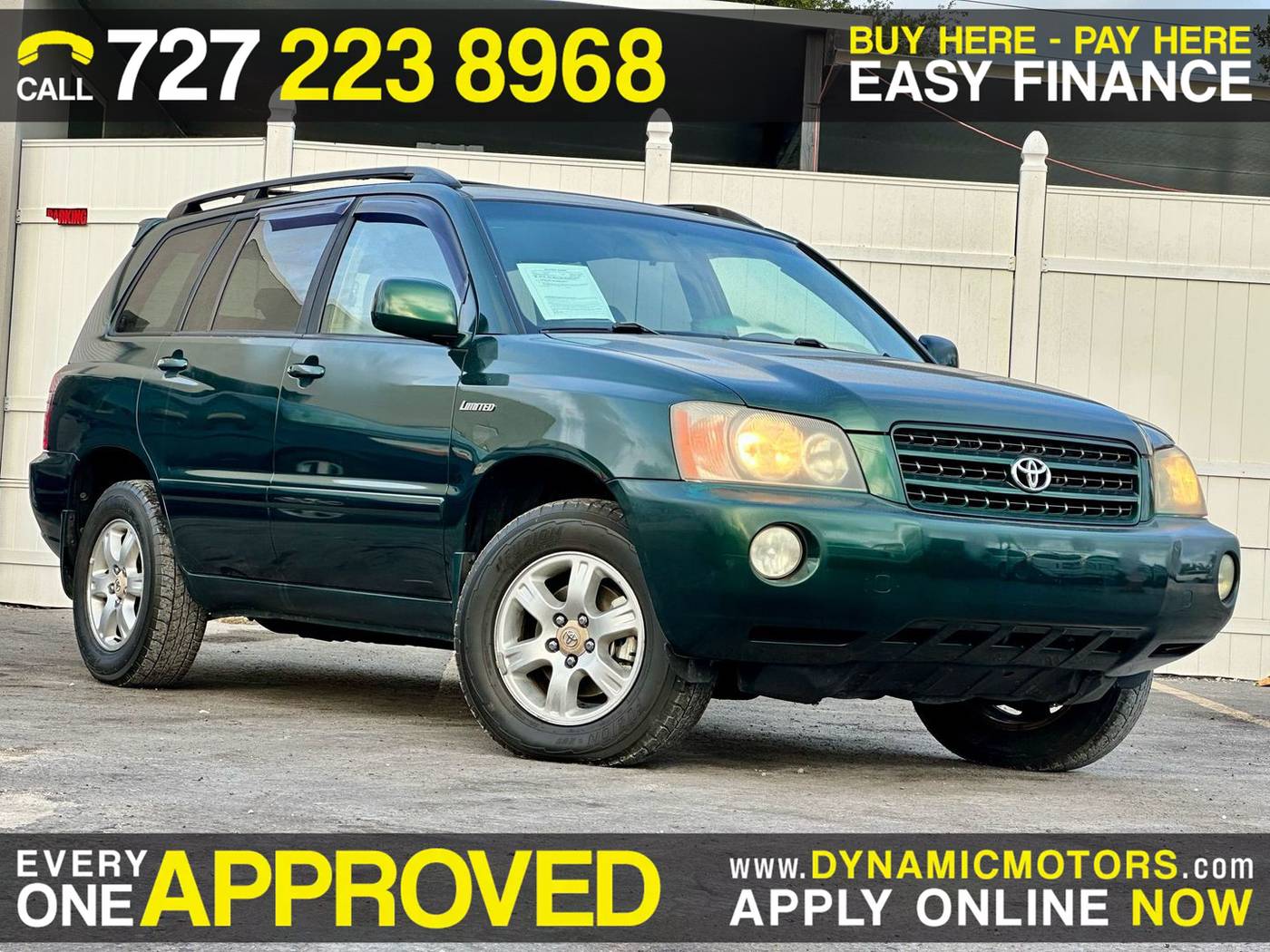 2001 Toyota Highlander Base V6 — SUV — 162,658 mi — Largo, FL