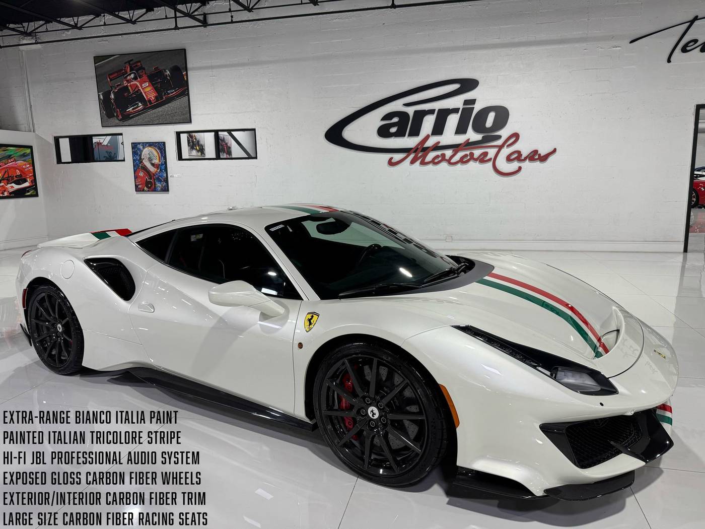 2019 Ferrari 488 Pista — Coupe — 365 mi — Fort Lauderdale, FL