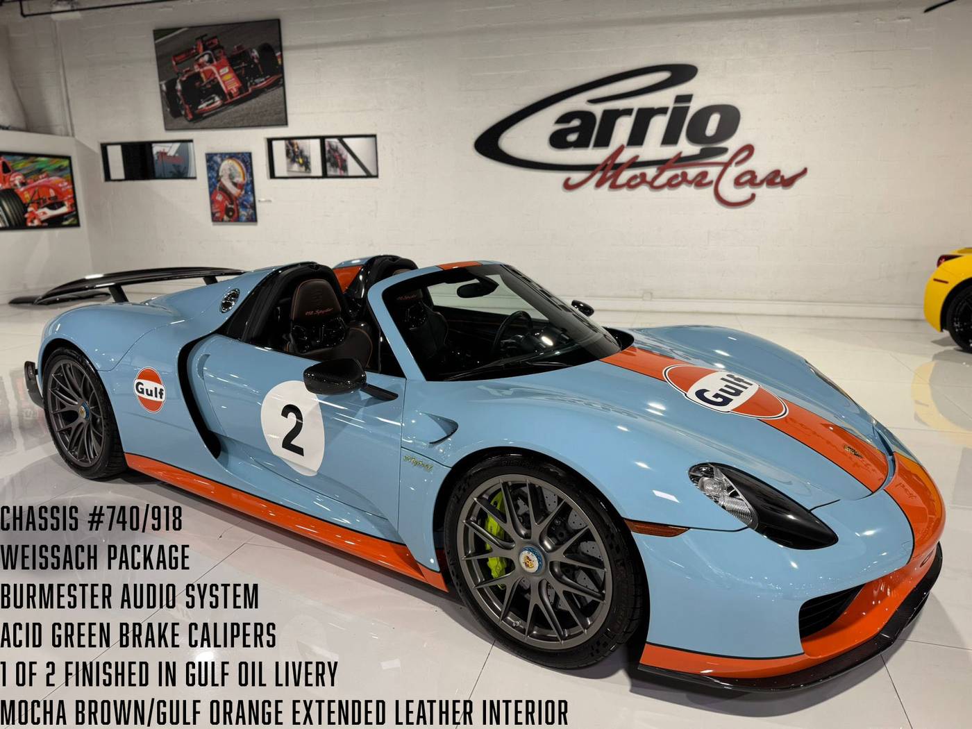 2015 Porsche 918 Spyder Standard — Convertible — 738 mi — Fort Lauderdale, FL
