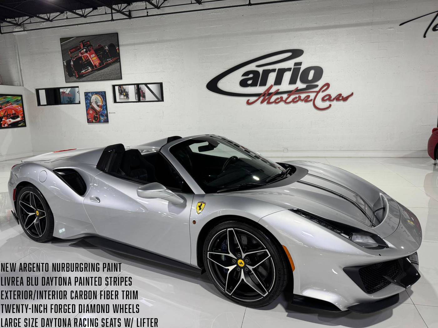 2020 Ferrari 488 Pista — Convertible — 190 mi — Fort Lauderdale, FL