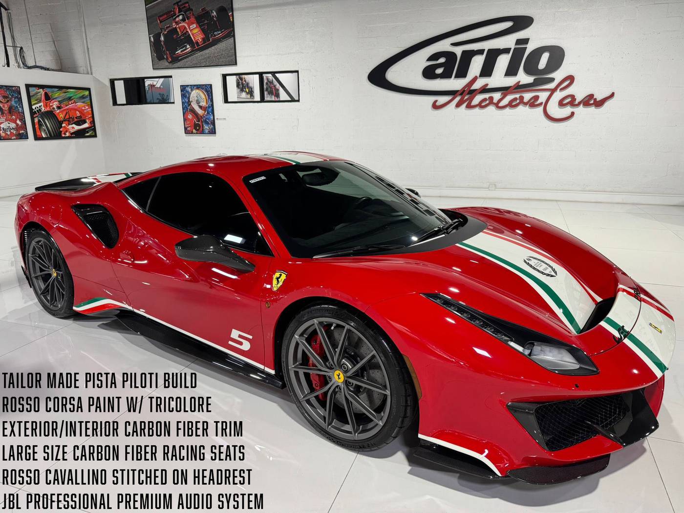 2020 Ferrari 488 Pista — Coupe — 628 mi — Fort Lauderdale, FL