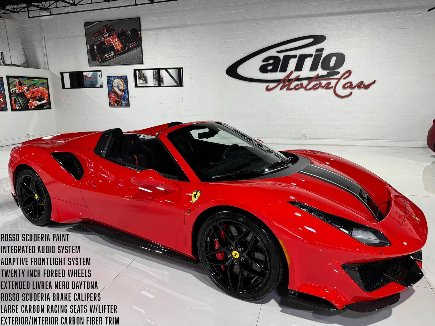2020 Ferrari 488 Pista — Convertible — 221 mi — Fort Lauderdale, FL