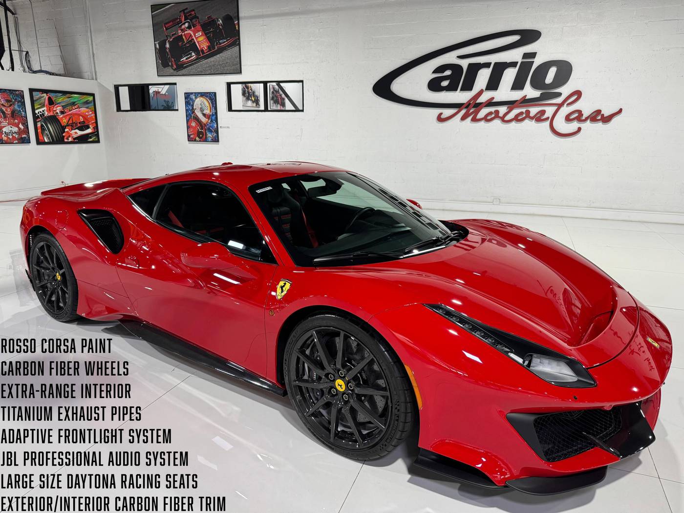 2019 Ferrari 488 Pista — Coupe — 995 mi — Fort Lauderdale, FL
