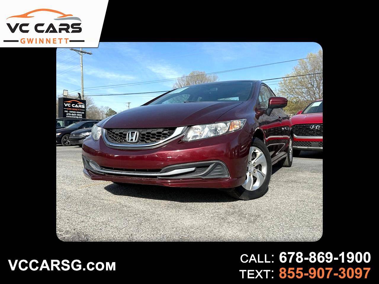 2015 Honda Civic LX — Sedan — 113,916 mi — Duluth, GA