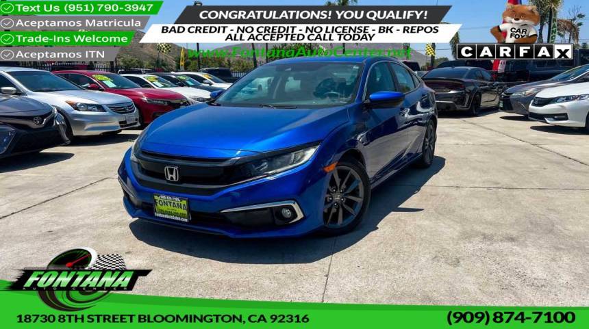 2019 Honda Civic EX — Sedan — 86,506 mi — Bloomington, CA