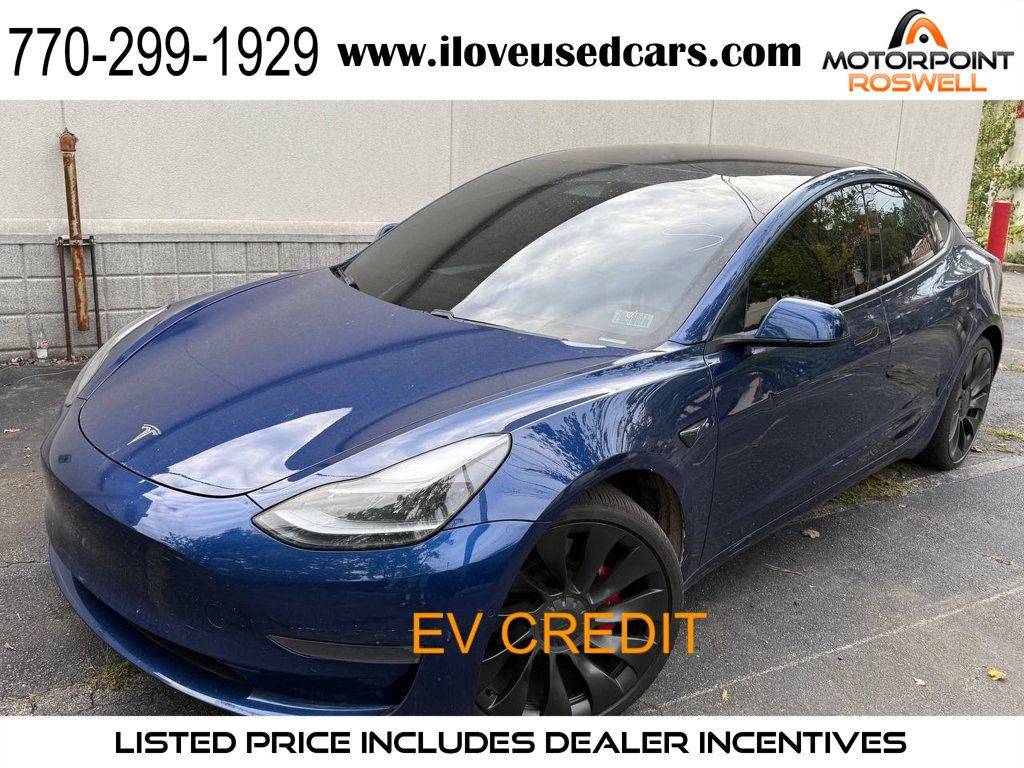 2021 Tesla Model 3 Performance — Sedan — 61,959 mi — Roswell, GA