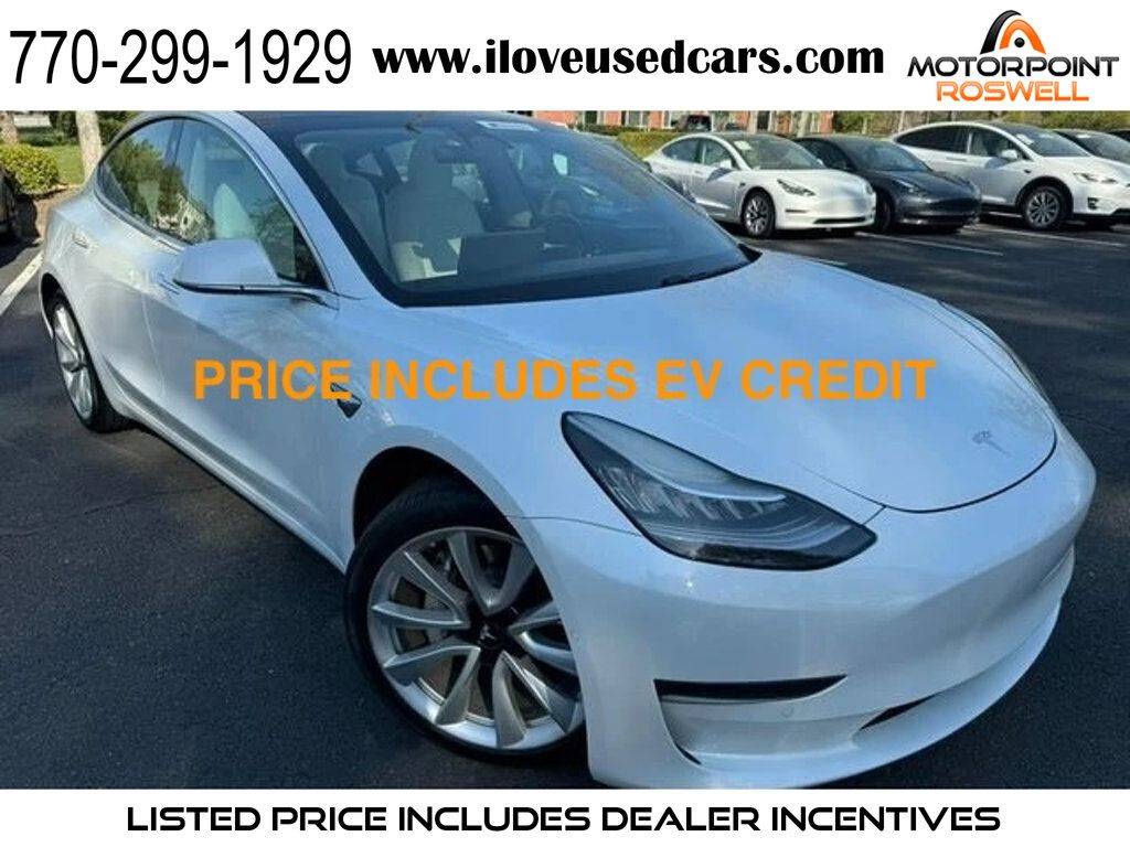 2019 Tesla Model 3 Long Range — Sedan — 56,509 mi — Roswell, GA