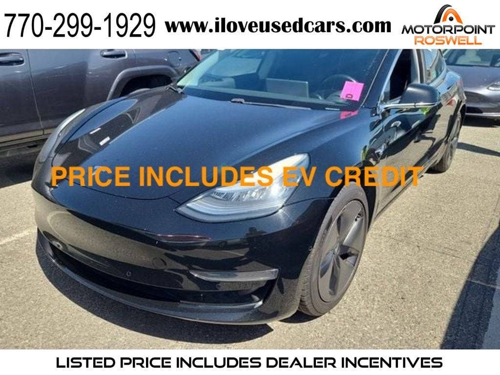2019 Tesla Model 3 Long Range — Sedan — 52,159 mi — Roswell, GA