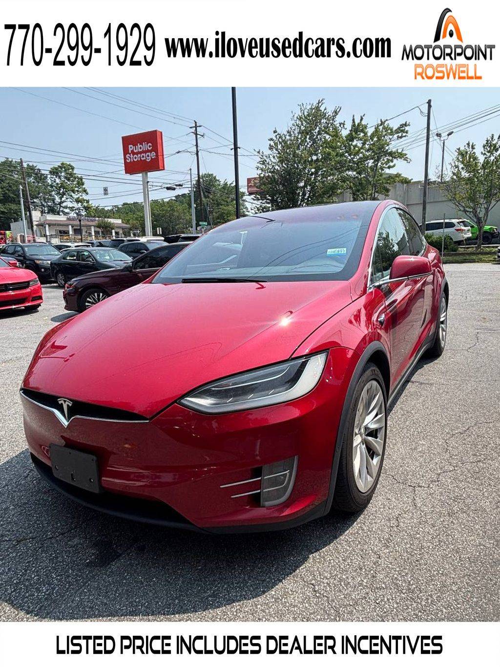 2018 Tesla Model X 75D — SUV — 97,559 mi — Roswell, GA